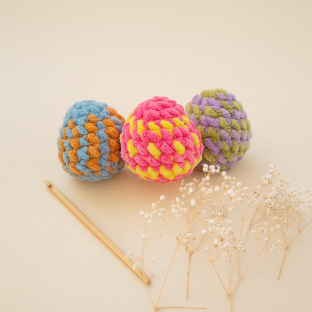 Free Easter Eggs Crochet Pattern — 3 Cute Designs