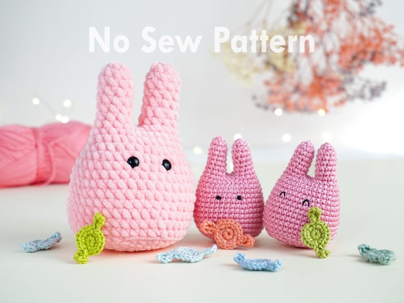 No Sew Rabbit Crochet Pattern: Mokke Anime Plushie
