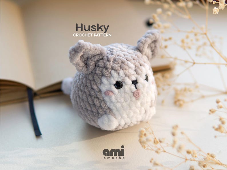 Husky Crochet Pattern | Easy Amigurumi Dog Plushie